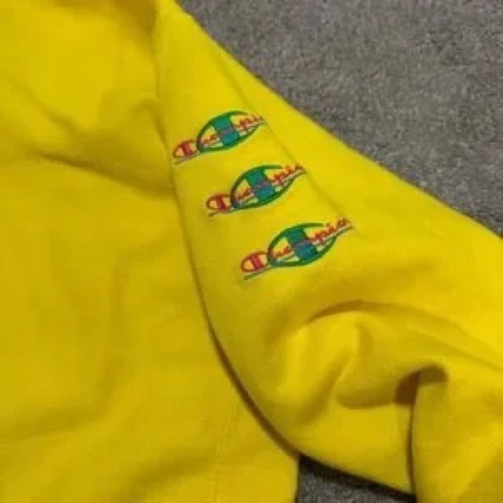 Champion Yellow Crewneck with Red and Green Logo - Picture 9 of 9